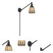 Chatham 35 inch 60.00 watt Oil Rubbed Bronze Swing Arm Wall Light, Franklin Restoration