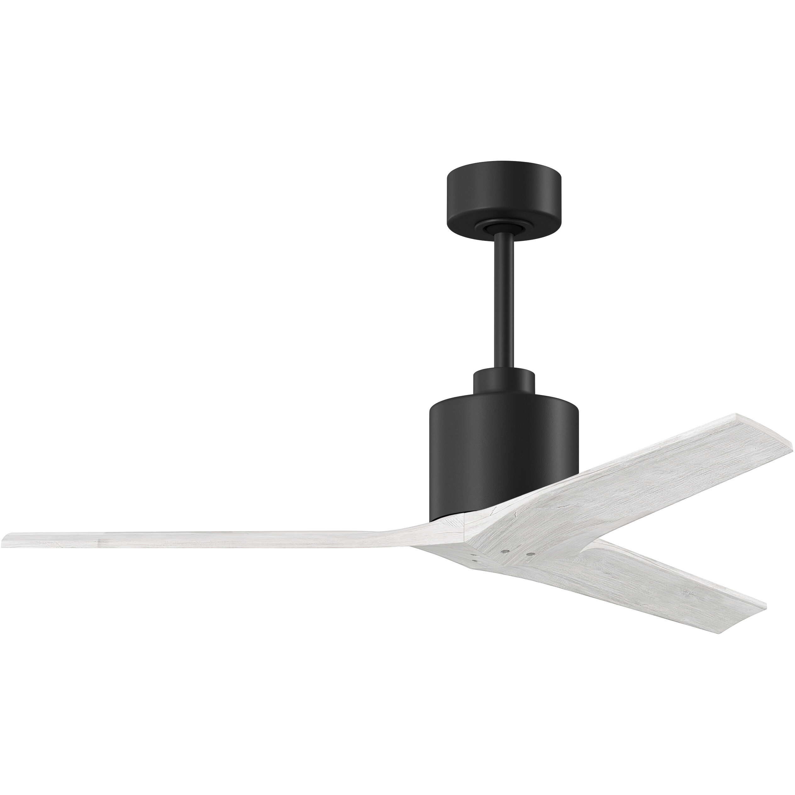 Atlas Mollywood 52 inch Matte Black with Matte White Blades Ceiling Fan, Atlas
