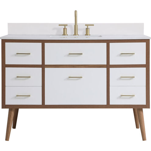Boise 42 X 22 X 34 inch White Vanity Sink Set
