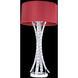 Eclipse Fashion 24 inch 60 watt Silver Table Lamp Portable Light