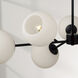 Atlas 6 Light 38 inch Matte Black Chandelier Ceiling Light