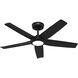 Zentech 44 inch Matte Black Outdoor Ceiling Fan