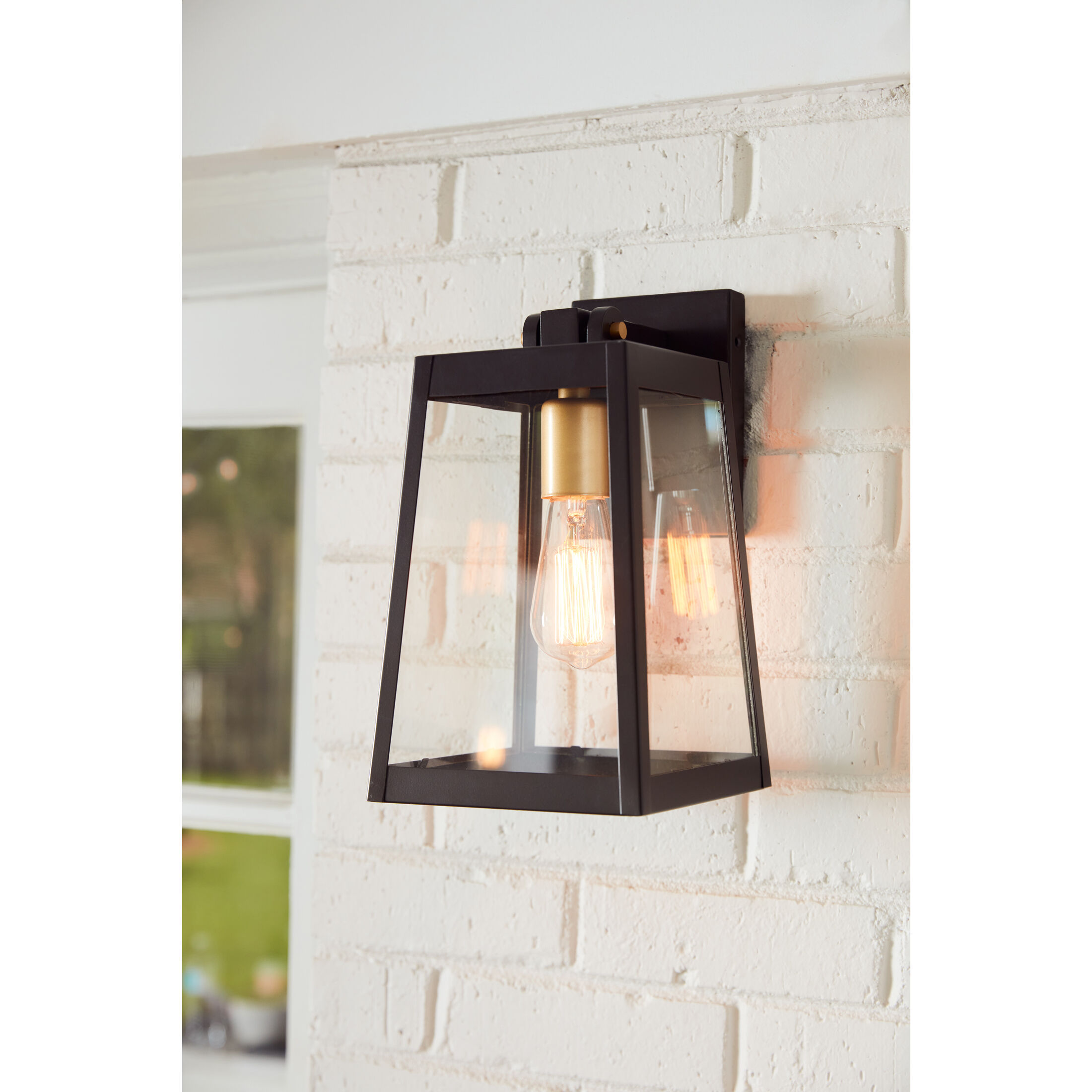 Amberly Grove 1 Light 12 inch Western Bronze Outdoor Wall Lantern