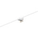 Z-Bar LED 4 inch Matte white Wall Sconce Wall Light, Center Mount