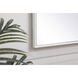 Monet 36 X 20 inch White Wall Mirror