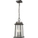 Millworks 2 Light 7.75 inch Oil Rubbed Bronze Outdoor Chain Mount Ceiling Fixture