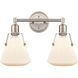 Luna 2 Light 18 inch Satin Nickel Bath Vanity Light Wall Light