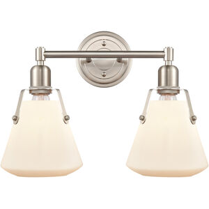 Luna 2 Light 18 inch Satin Nickel Bath Vanity Light Wall Light