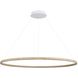 Veritas LED 47.25 inch Walnut Ring Chandelier Ceiling Light
