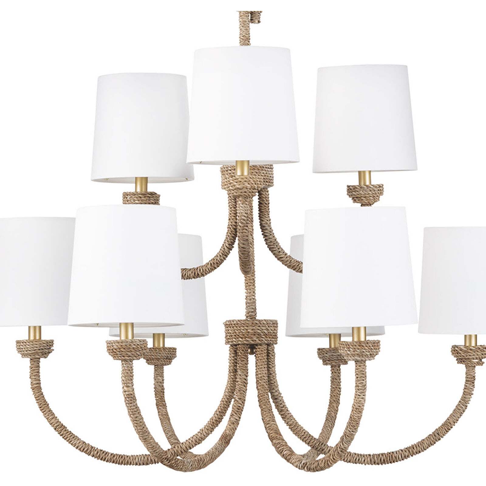 Bimini 9 Light 36 inch Natural Chandelier Ceiling Light, Large