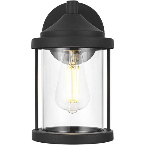 Roy 1 Light 10 inch Black Outdoor Wall Sconce