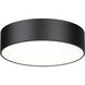Harley 4 Light 20 inch Matte Black Flush Mount Ceiling Light