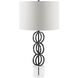 Evans 31 inch 100 watt Natural and Painted Accent Table Lamp Portable Light