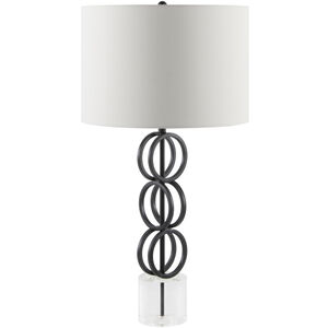 Evans 31 inch 100 watt Natural and Painted Accent Table Lamp Portable Light