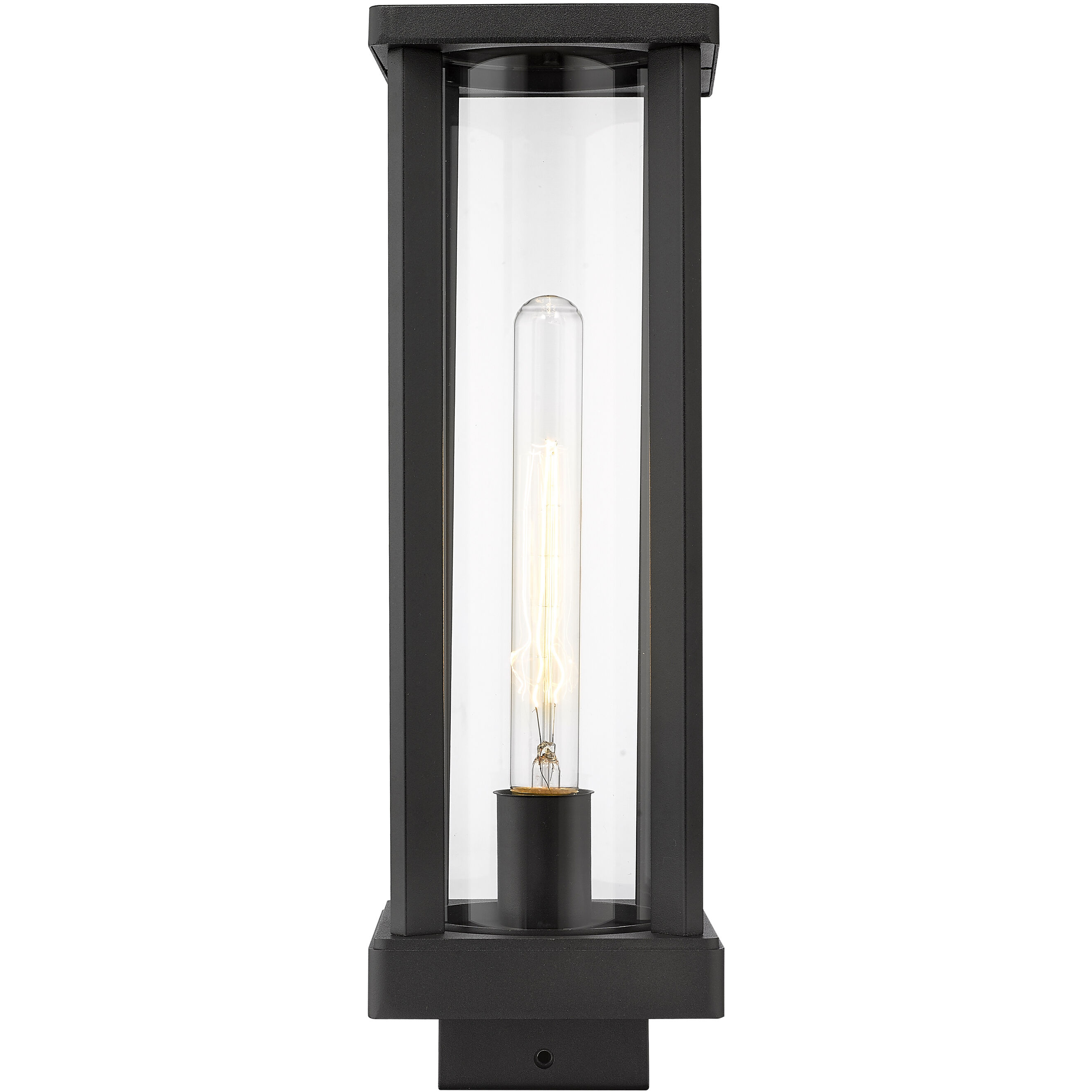 Glenwood 1 Light 15 inch Black Outdoor Post Mount Fixture