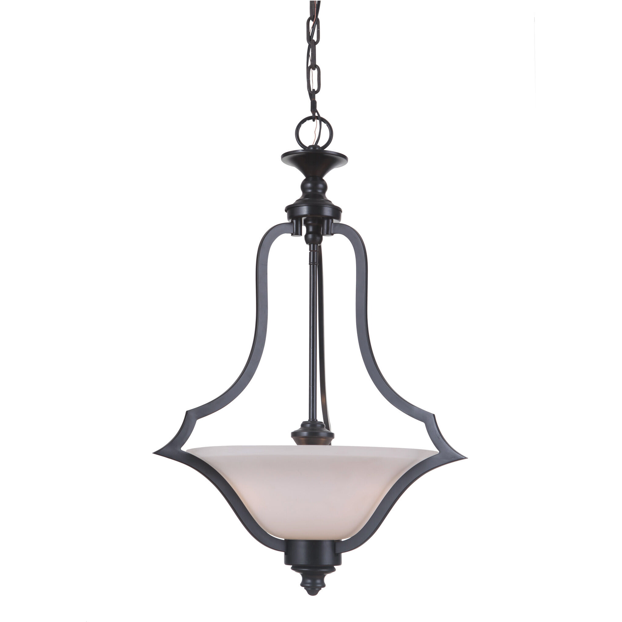 Gabriella 3 Light 18.11 inch Matte Black Pendant Ceiling Light, Jeremiah