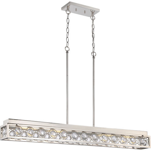 Frienza LED 42 inch Polished Nickel Island Pendant Ceiling Light