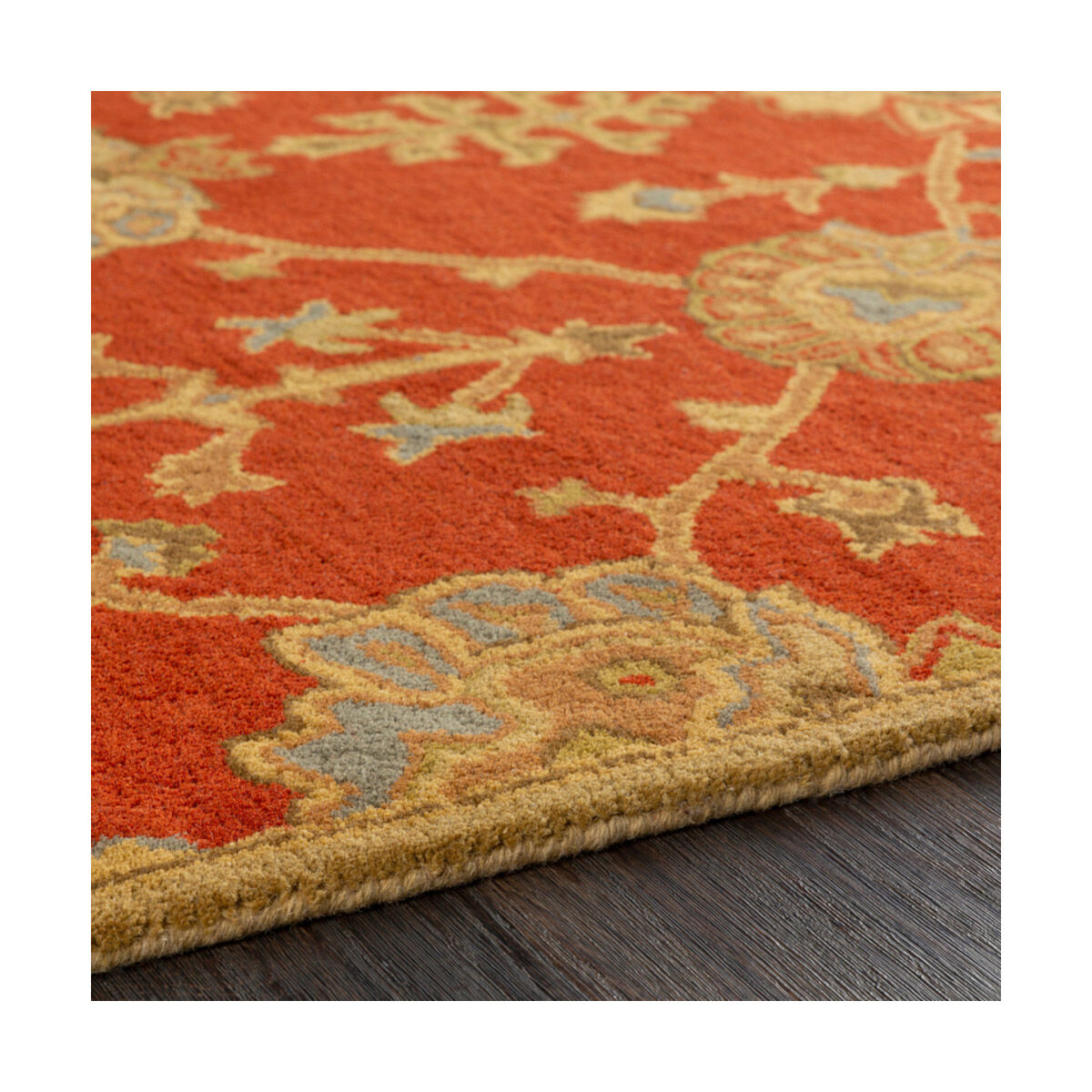 Caesar 120 X 96 inch Camel/Tan/Olive Rugs, Wool