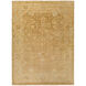 Antique 132 X 96 inch Tan, Khaki, Wheat, Camel, Light Gray Rug