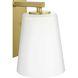 Vertex 1 Light 4.75 inch Brushed Gold Bath Light Wall Light