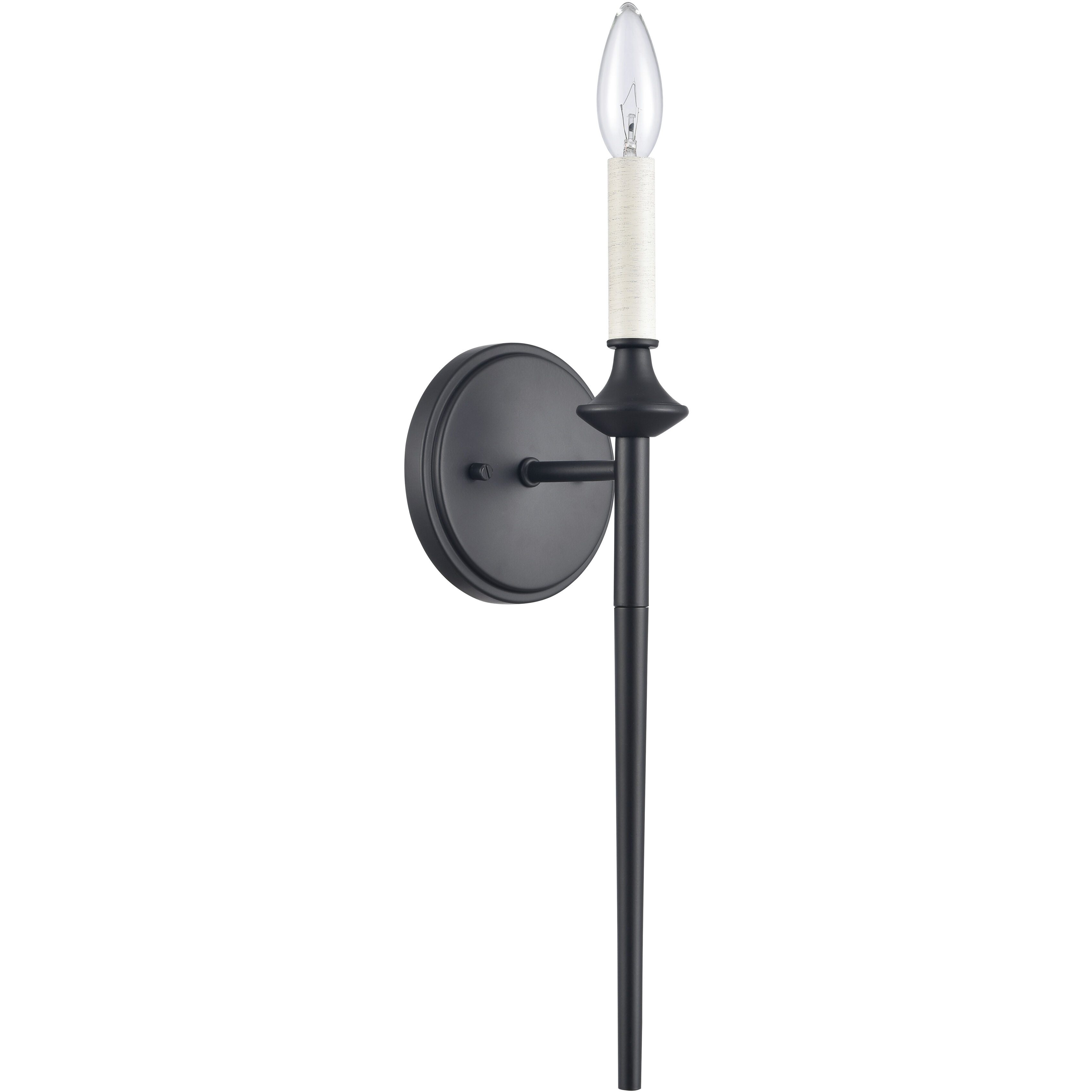 Solomon 1 Light 5 inch Matte Black Sconce Wall Light