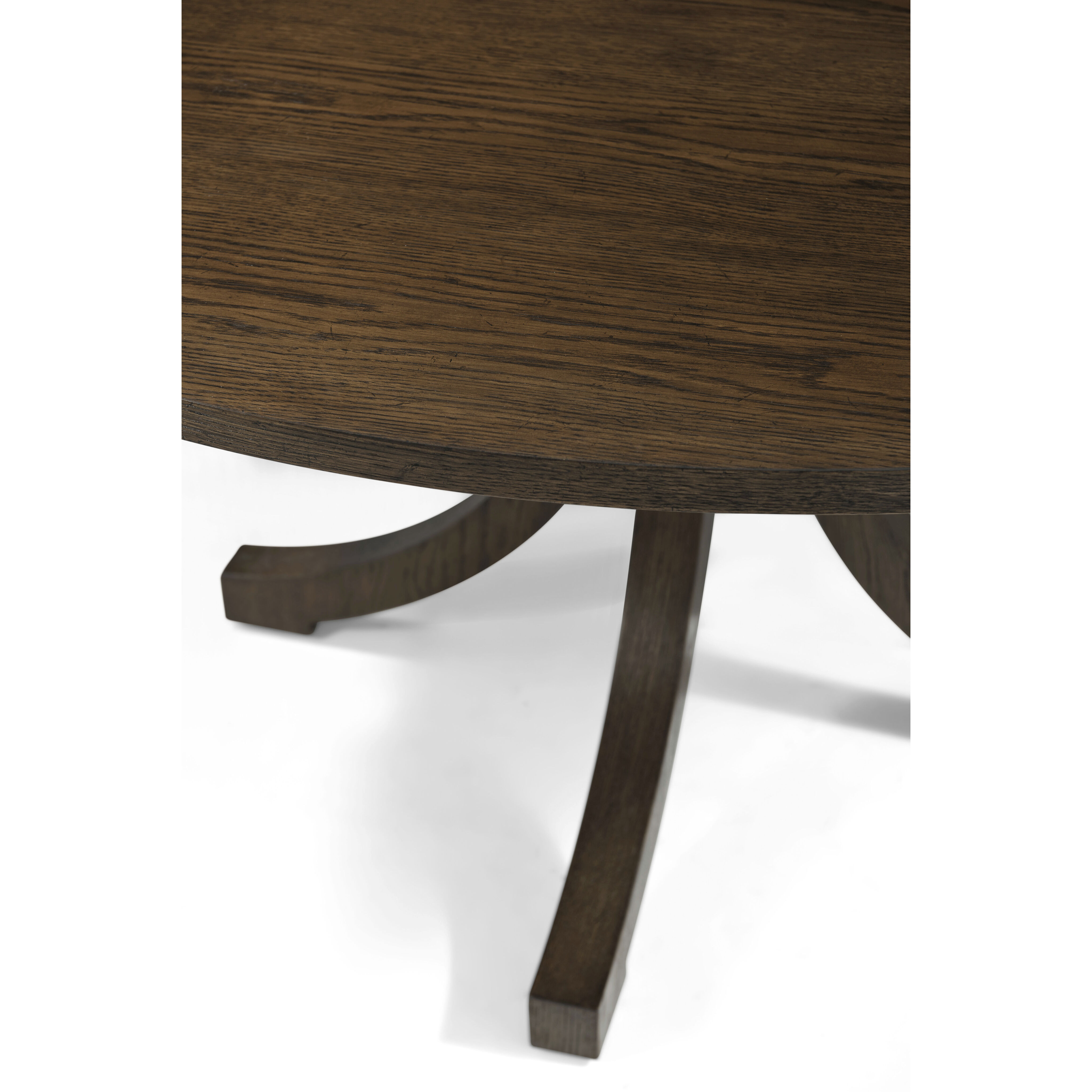 Surrey 60 X 60 inch Brownstone Round Dining Table, Wooden