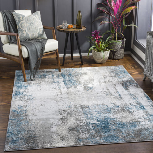 Enfield 84 X 63 inch Teal Rug in 5 x 8, Rectangle
