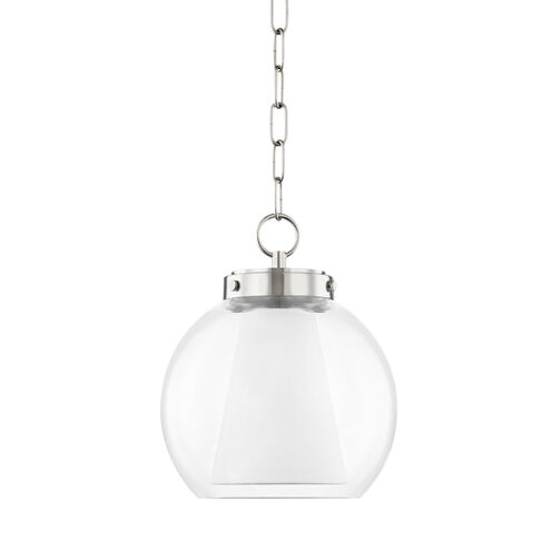 Sasha LED 10 inch Polished Nickel Pendant Ceiling Light