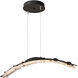 Glissade LED 4.1 inch Oil Rubbed Bronze Pendant Ceiling Light, Large