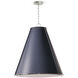 French Maid 3 Light 25.5 inch Blue and Polished Nickel Chandelier Ceiling Light