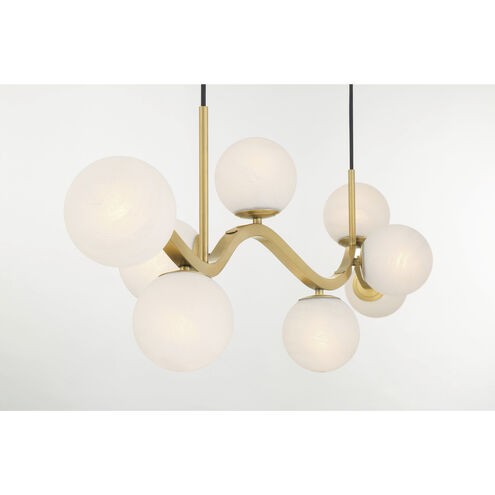 Curven Island Light Ceiling Light in Legacy Brass