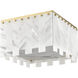 Viviana 6 Light 17.5 inch Rubbed Brass Flush Mount Ceiling Light