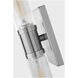 Keaton 2 Light 5 inch Brushed Nickel Bath Vanity Wall Light in Clear Fluted Glass