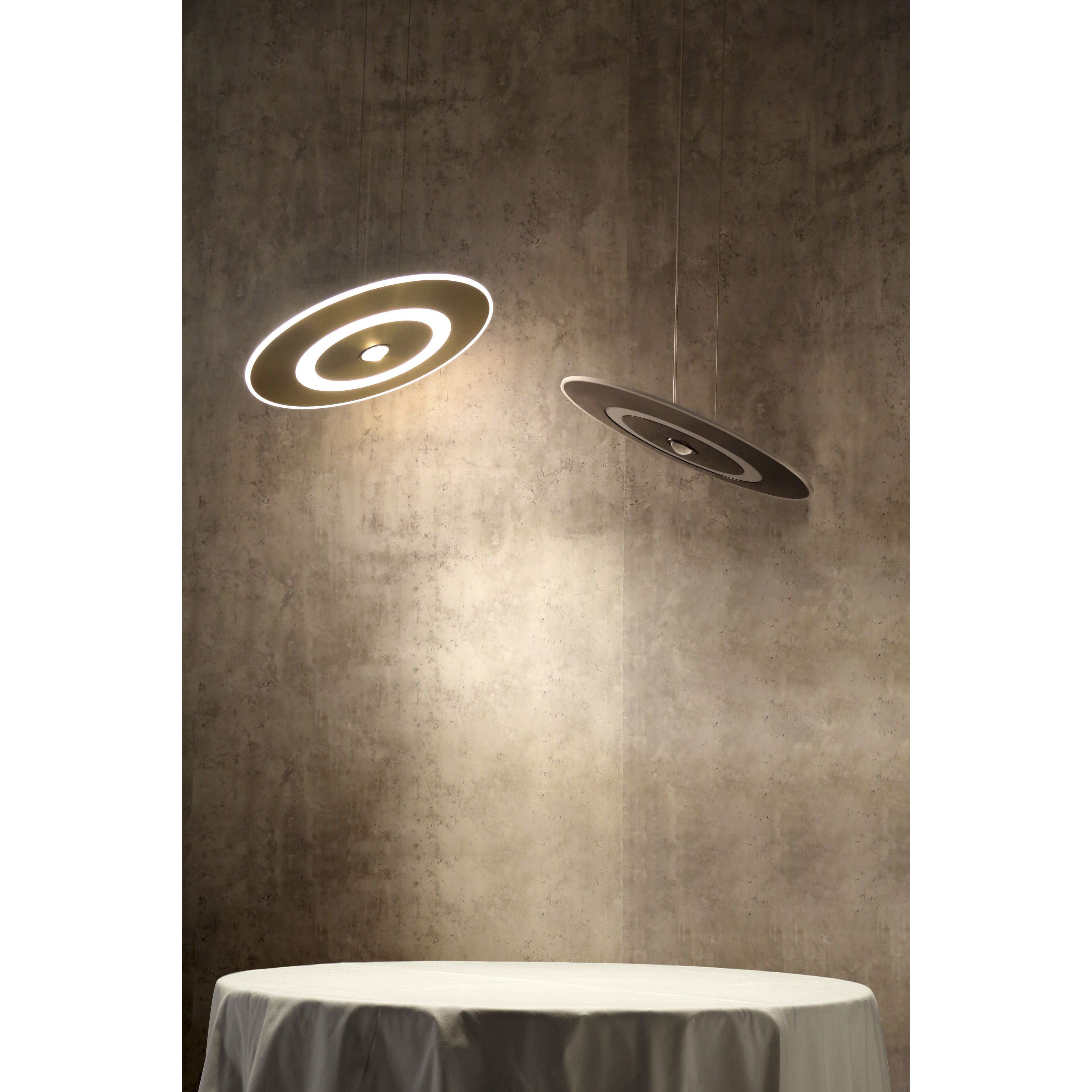 Nebula LED 21.5 inch Antique Brass Pendant Ceiling Light