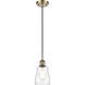 Ballston Ellery 1 Light 5 inch Antique Brass Mini Pendant Ceiling Light in Incandescent, Clear Glass, Ballston