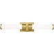 Idris LED 25.5 inch Modern Gold Bath Vanity Wall Light