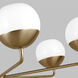 Alvin 6 Light 38.25 inch Satin Brass Chandelier Ceiling Light