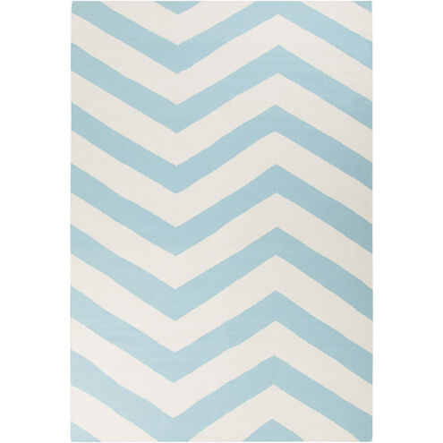 Frontier 156 X 108 inch Aqua, White Rug