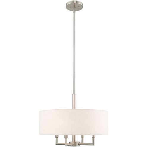 Meridian 4 Light 18 inch Brushed Nickel Pendant Chandelier Ceiling Light