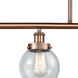 Ballston Beacon LED 48 inch Antique Copper Island Light Ceiling Light in Seedy Glass