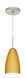 Riva 1 Light Satin Nickel Pendant Ceiling Light in Vanilla Matte Glass, Incandescent