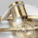 Codyn 4 Light 40 inch Satin Brass Bath Vanity Wall Light