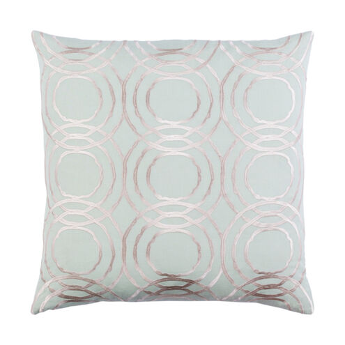 Ridgewood 22 X 22 inch Mint and Cream Pillow