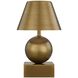 Silas 9.25 inch 2.30 watt Brass Portable Rechargeable Table Lamp Portable Light, By Coco & Dash