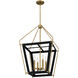 Abbeville 4 Light 18 inch Earth Black Pendant Ceiling Light