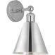 Ballston Cone 1 Light 8 inch Polished Chrome Sconce Wall Light