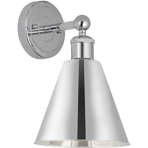 Ballston Cone 1 Light 8 inch Polished Chrome Sconce Wall Light
