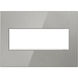 Adorne Mirror Brushed Stainless Wall Plate, 3-Gang