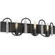 Darden 3 Light 28 inch Matte Black/Painted Chrome Bath Vanity Light Wall Light