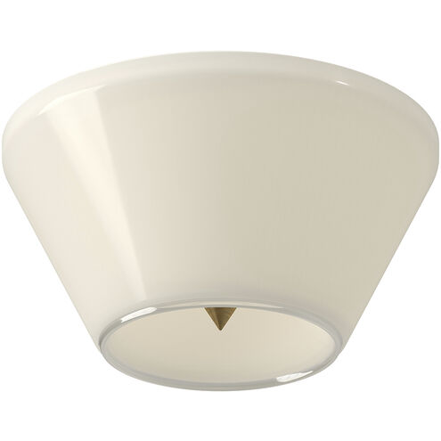 Holt LED 7.25 inch Brushed Gold Flush Mount Ceiling Light